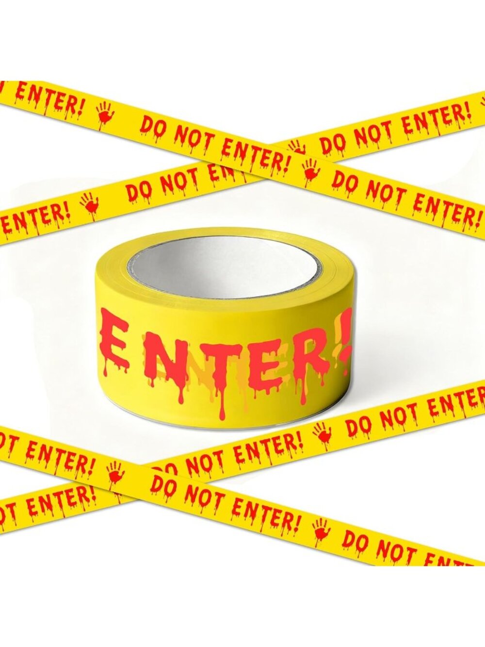Halloween Decor DO NOT ENTER Tape Party Haunted Houses Danger Areas Decor